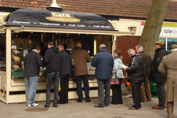 Mobile Coffee Shop at Haydock Racecourse